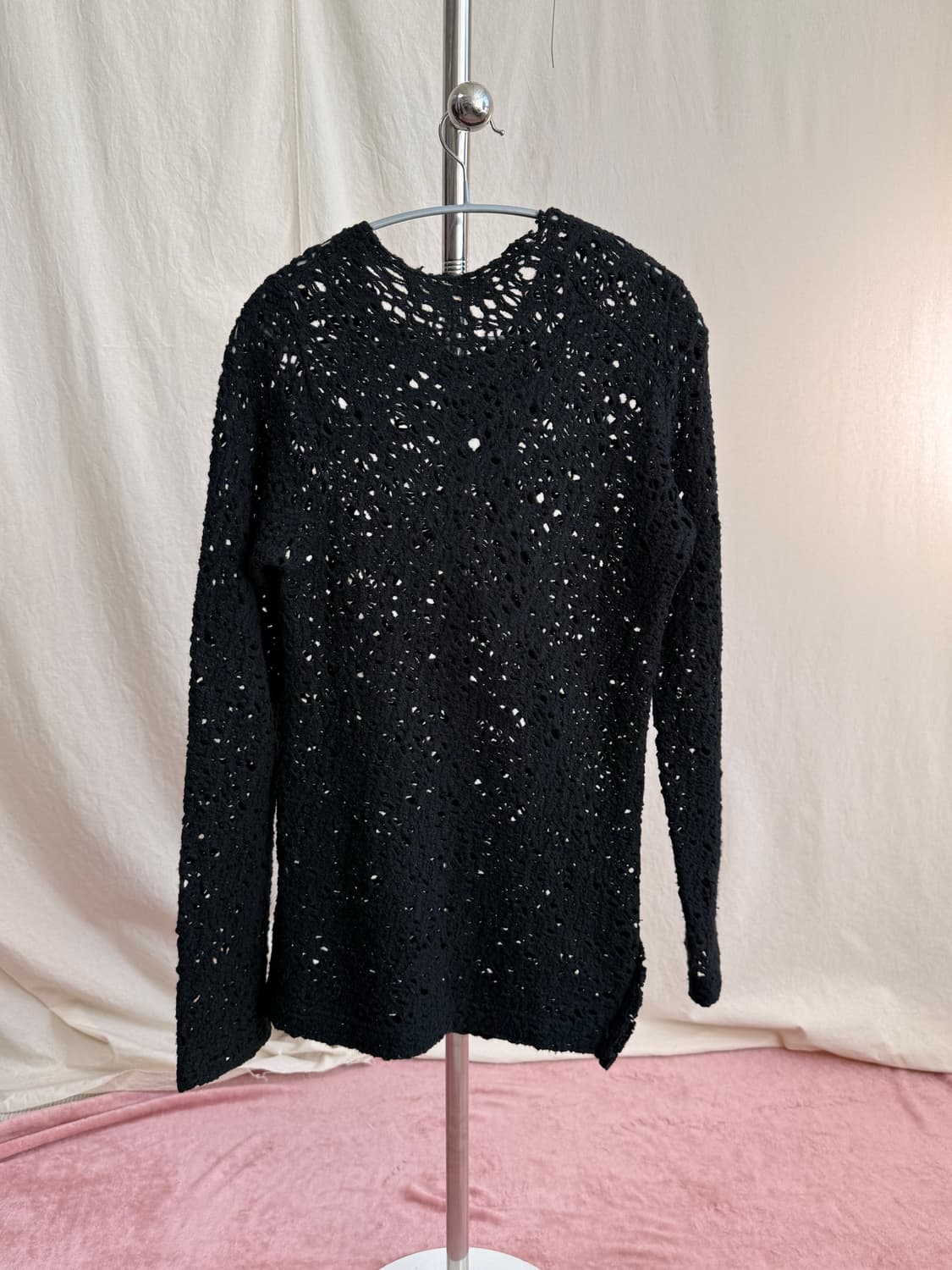 꼼데가르송 로브 드 샹브르 그물 울 니트 상품이미지7