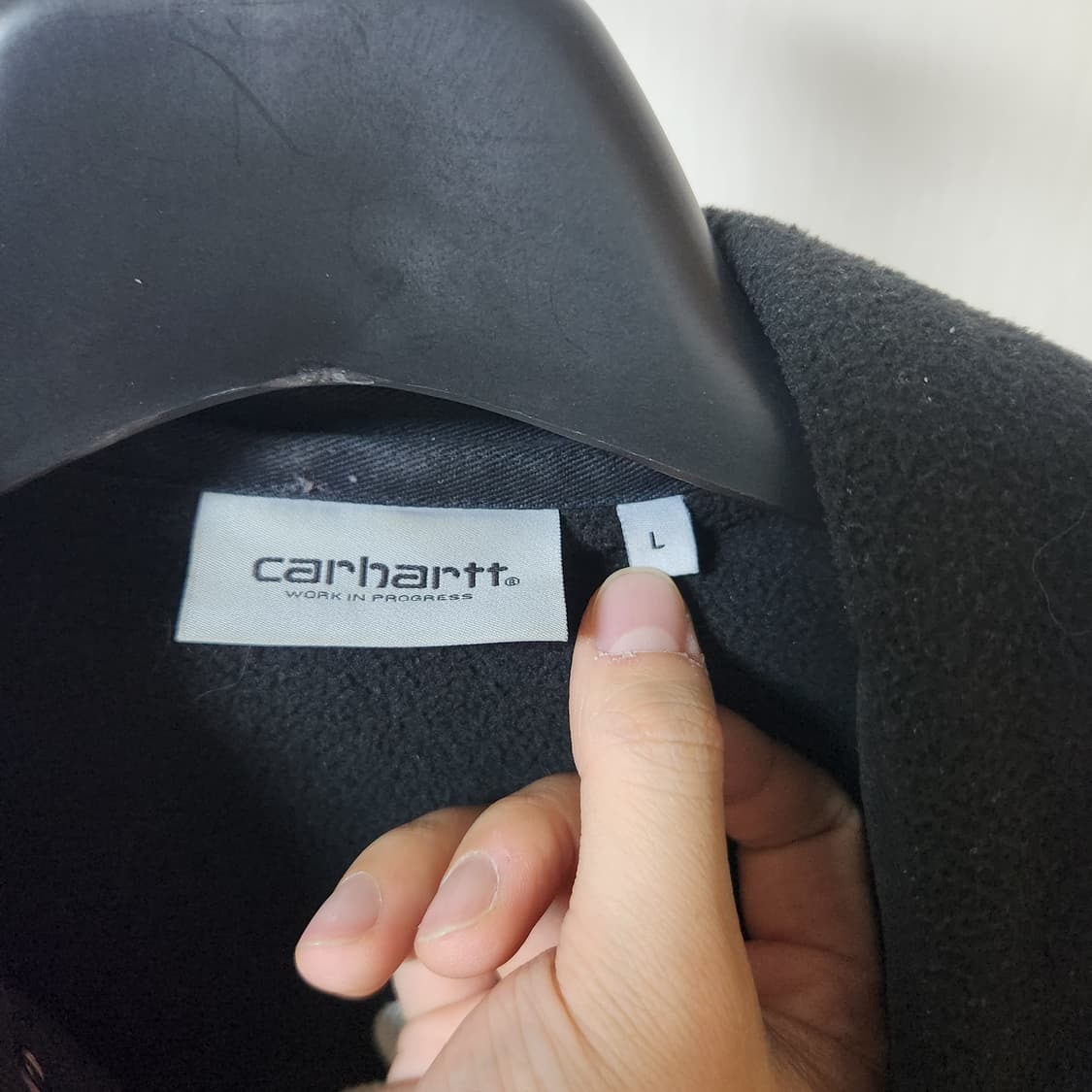 칼하트 디트로이트 블랙 플리스 자켓 L 상품이미지2