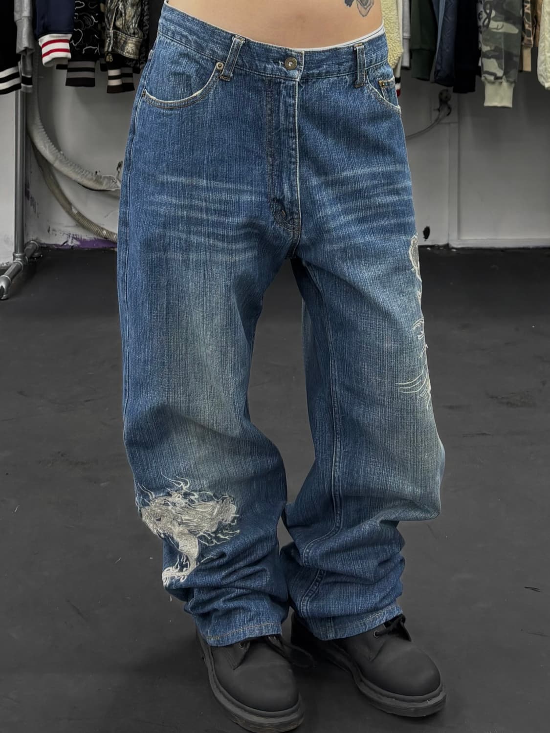 카라쿠리 타마시 오리엔탈 데님팬츠 상품이미지2