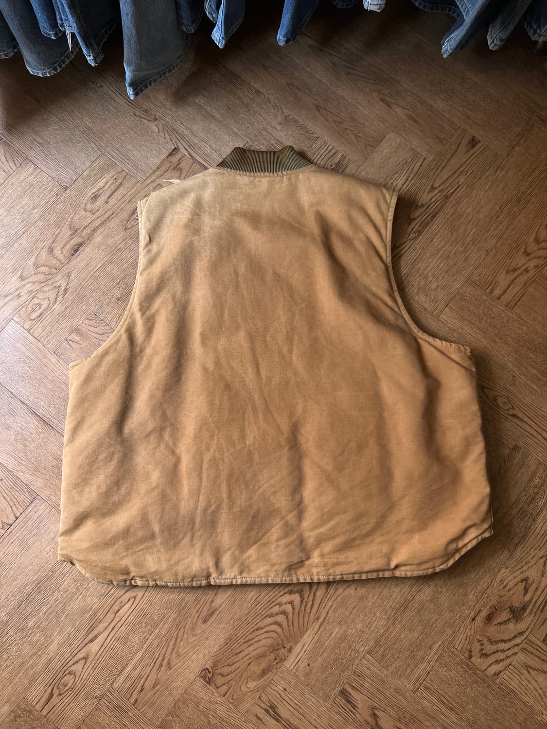 [3XL]칼하트 USA 빈티지 데미지드 브라운 워크 베스트 상품이미지7