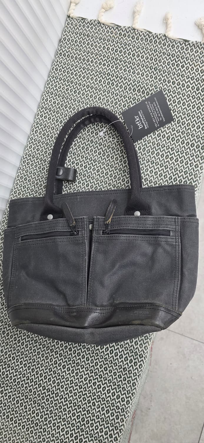 포터 porter 블랙캔버스 손가방 상품이미지5