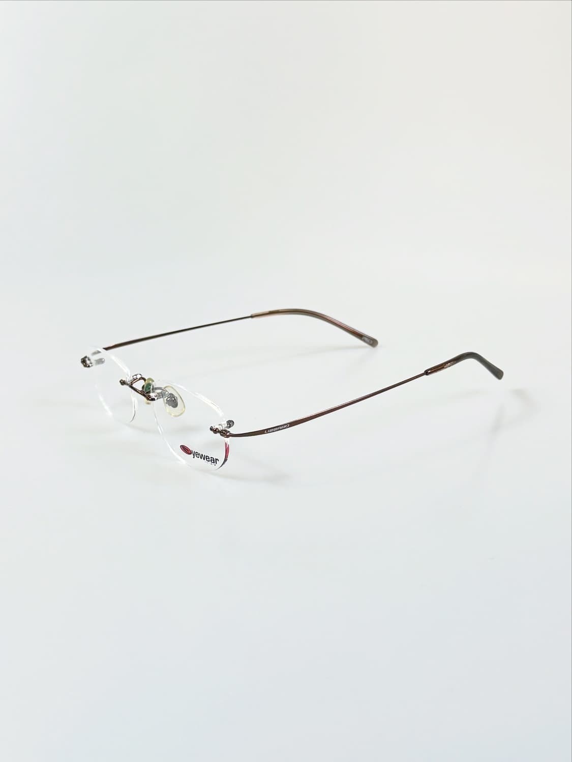 90s LIZZARD 무테 스퀘어 프레임 빈티지 안경 상품이미지3