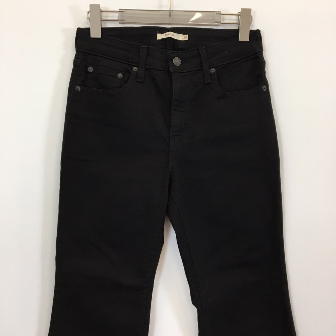 리바이스 726 플래어 블랙데님진 27-28 상품이미지2