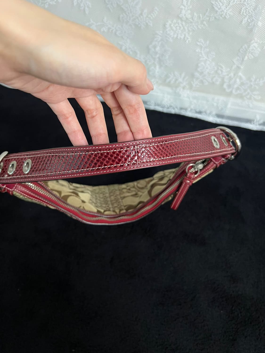 코치 시그니처 숄더백 패치워크 Y2k 상품이미지2