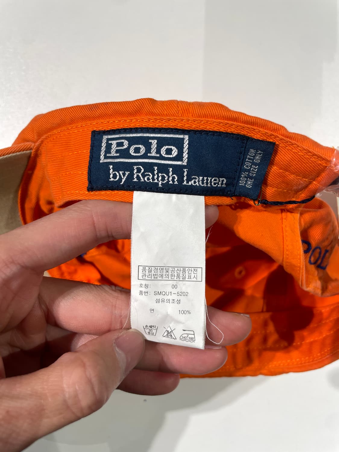 폴로 랄프로렌 오렌지 네이비포니 베이직 볼캡 상품이미지8