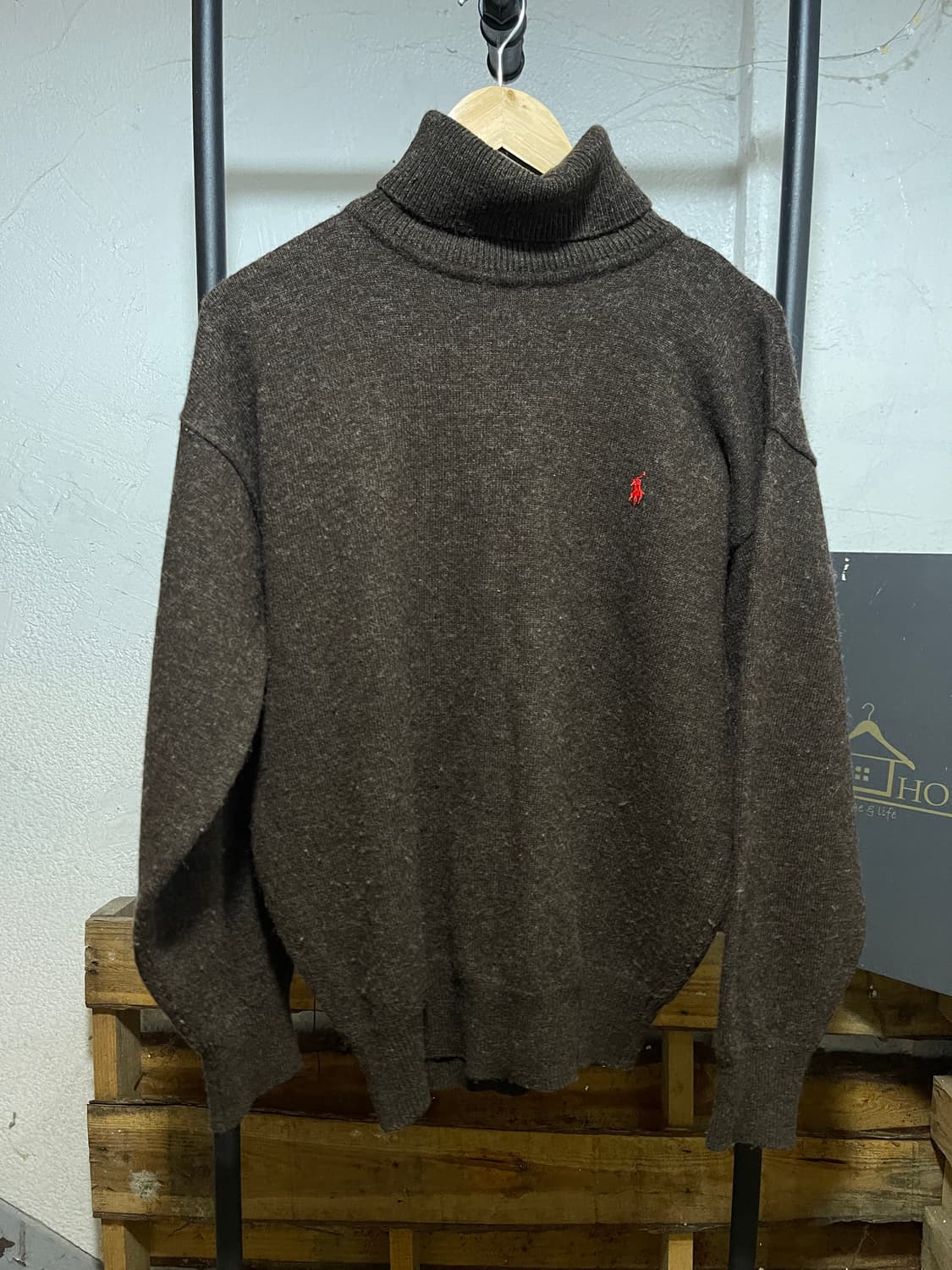 폴로 브라운 니트 상품이미지1