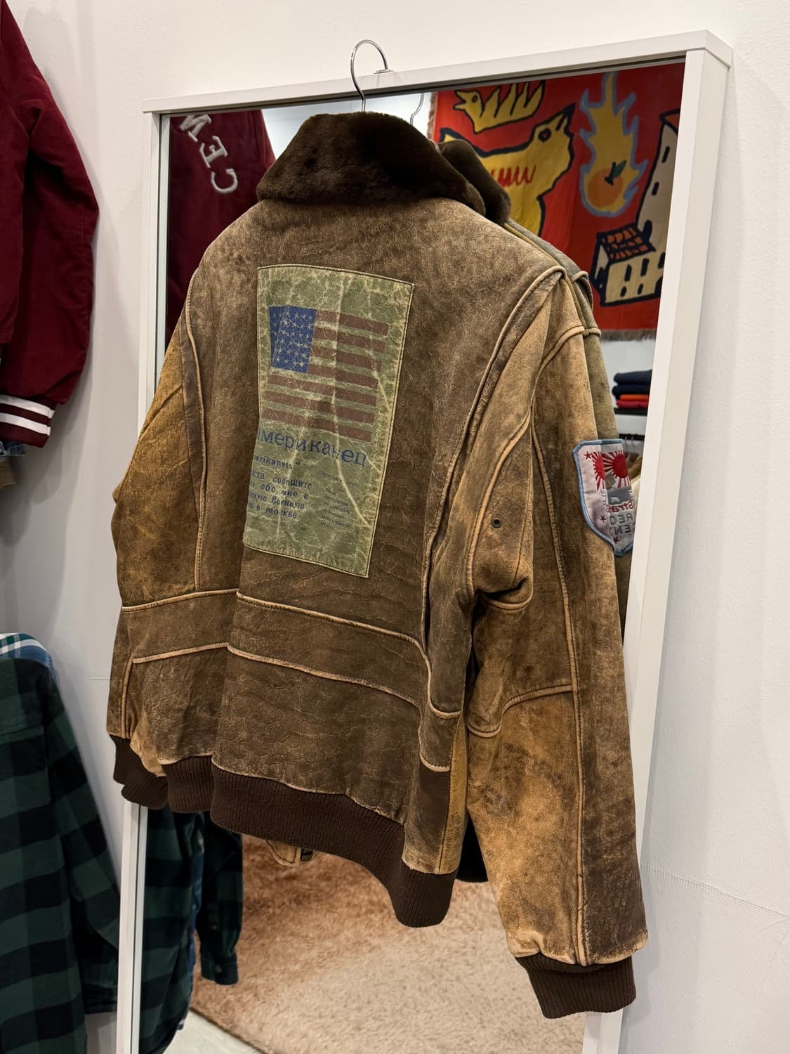 Avirex 아비렉스 미해군 G-1 레더 자켓 상품이미지4