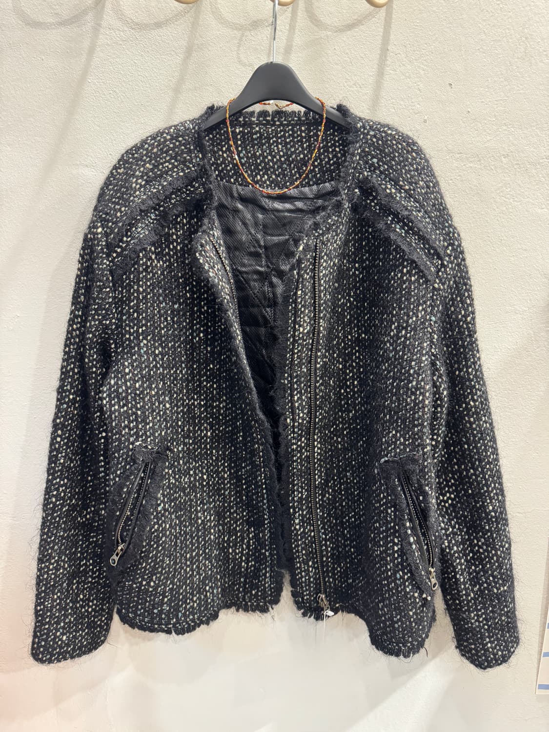 vintage 트위드 집업자켓 상품이미지1