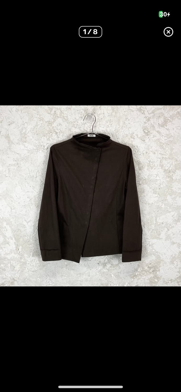 요지 야마모토 애시메트릭 스냅 버틀 컷 오프 자켓 상품이미지1