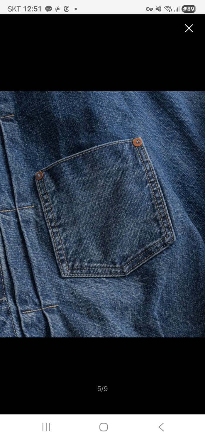 비헤비어 TYPE-1 데님 트러커 자켓 새상품 상품이미지6