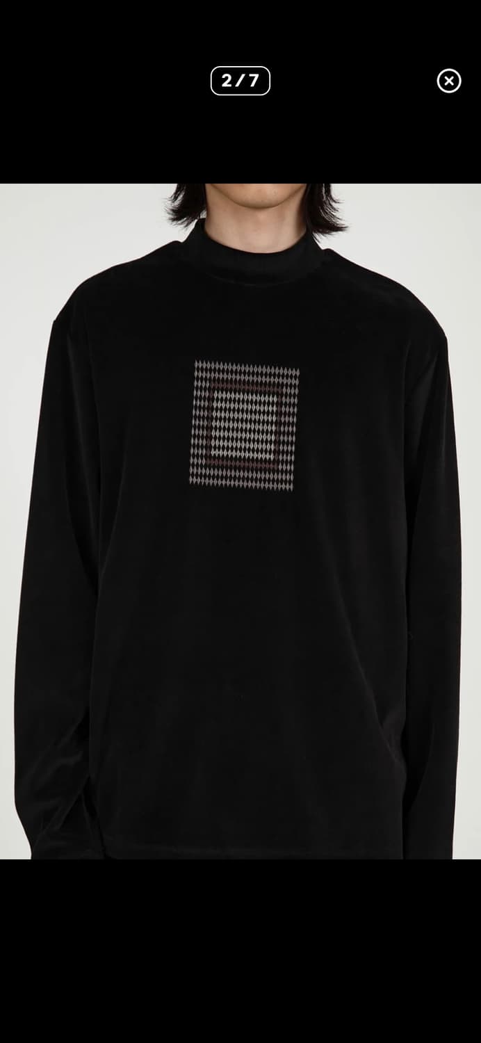 아모멘토 모티브 벨벳 모크넥 블랙 M 상품이미지2