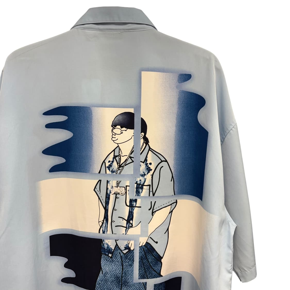 90s 사우스폴 올드스쿨 힙합 그래픽 반팔 오버 셔츠 2XL 상품이미지5