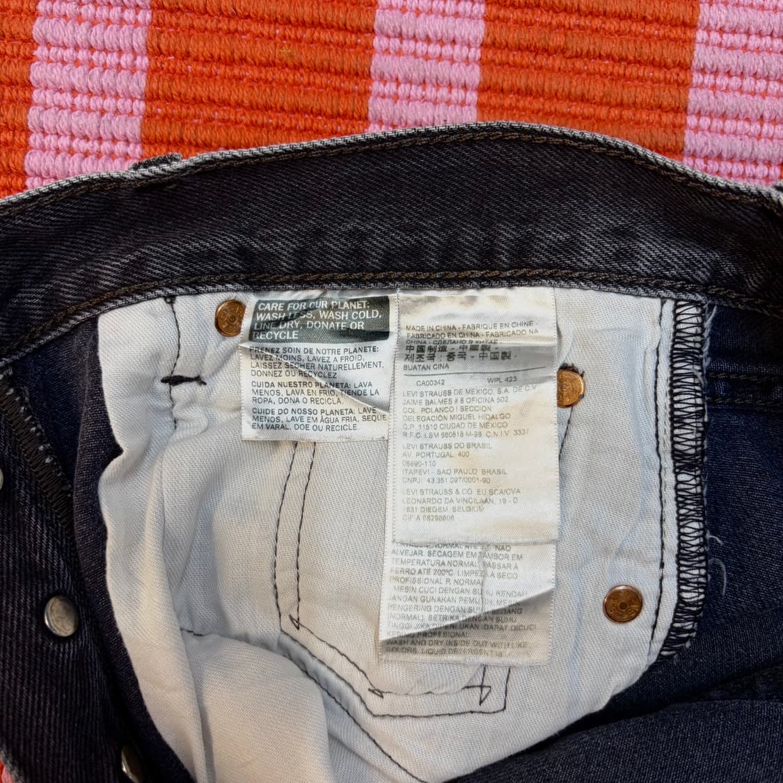 리바이스 501 블랙 데님 (30) 상품이미지7