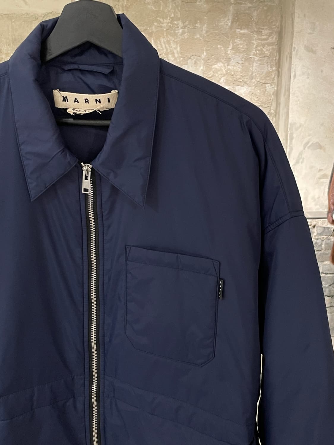마르니 20F/W 네이비 패디드 집업 자켓 상품이미지3