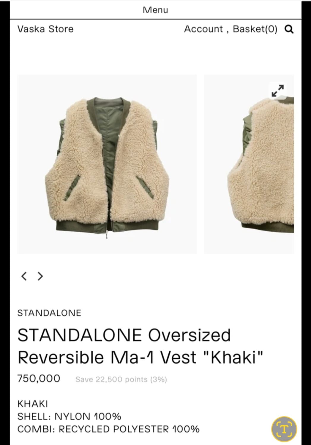 스탠드얼론 오버싸이즈 리버시블 MA-1베스트 상품이미지4