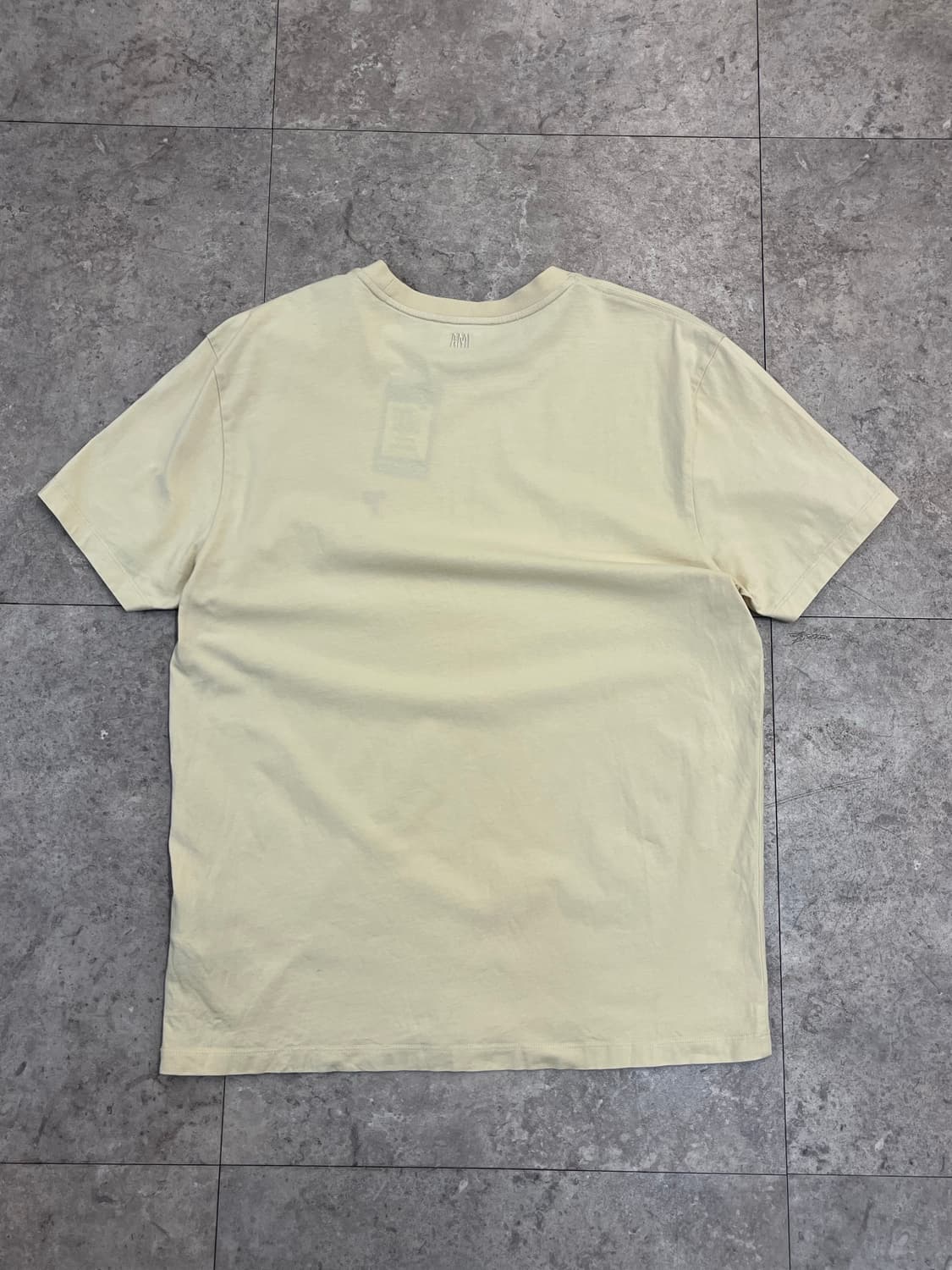 아미 스몰 하트 로고 반팔티 크림 L #csz3480 상품이미지7