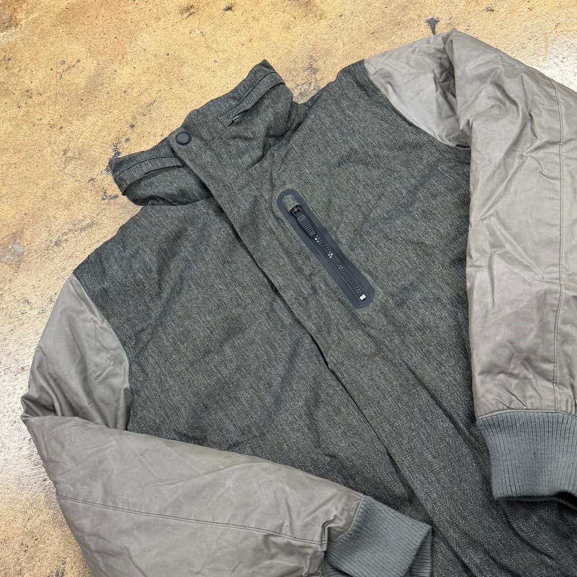 [정품/M] 나이키 그레이 배색 봄버 자켓 b15 상품이미지1