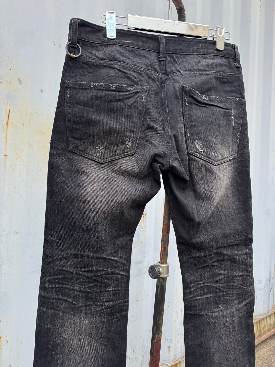 Vintage Black Straight Jeans 상품이미지5