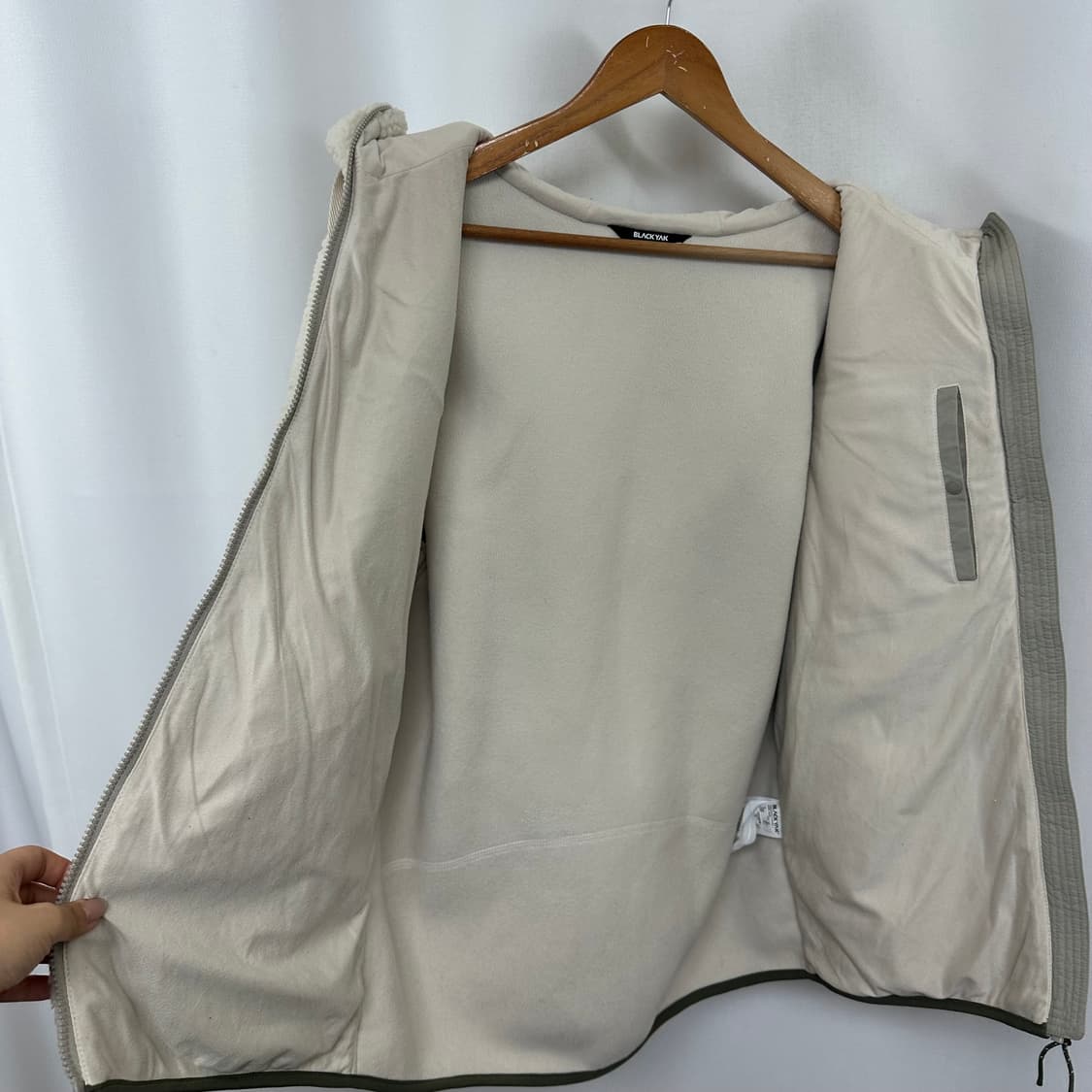   블랙야크 남자 뽀글이 기모 후드자켓 100 상품이미지8