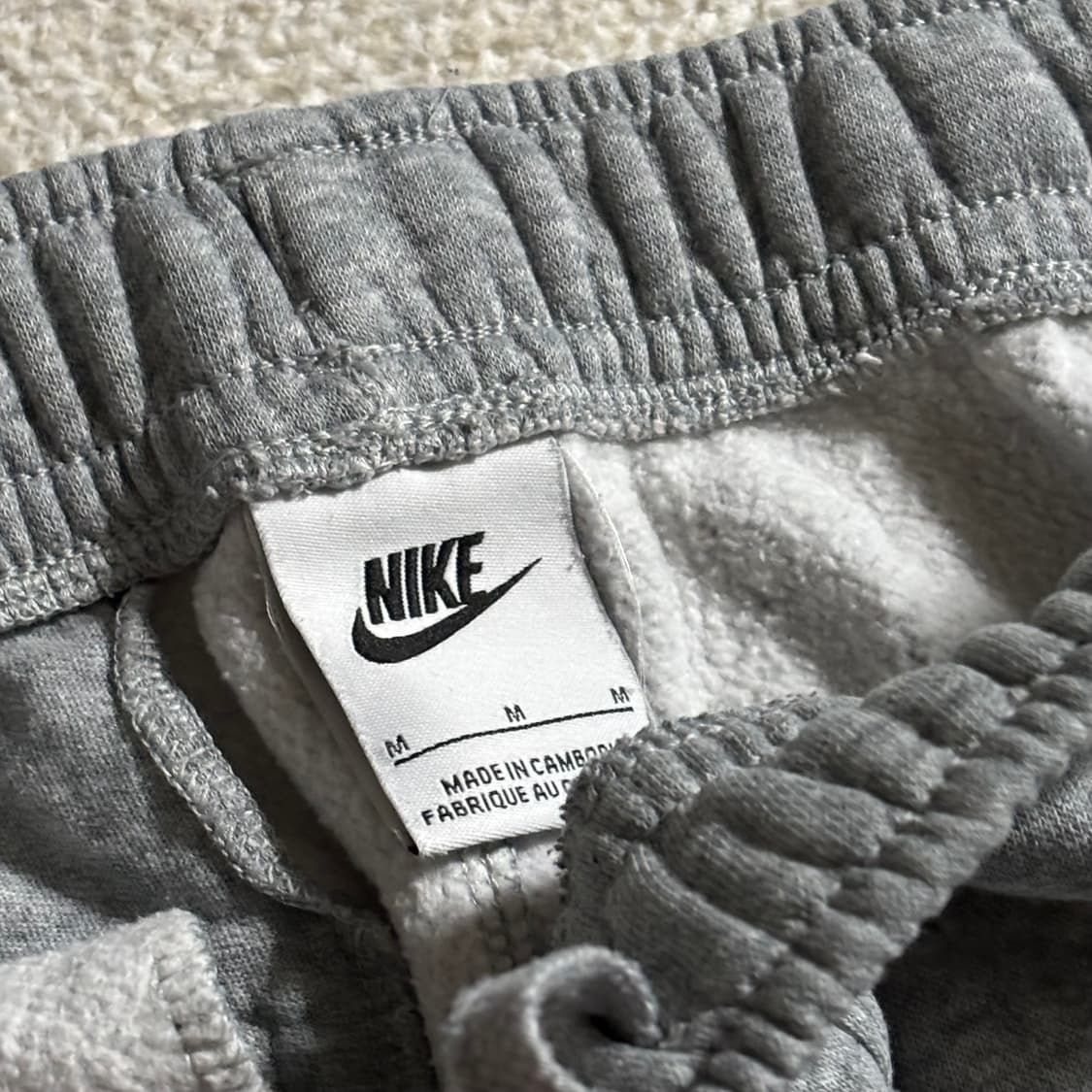 나이키 그레이 스몰로고 면 츄바 트레이닝 조거팬츠 상품이미지3