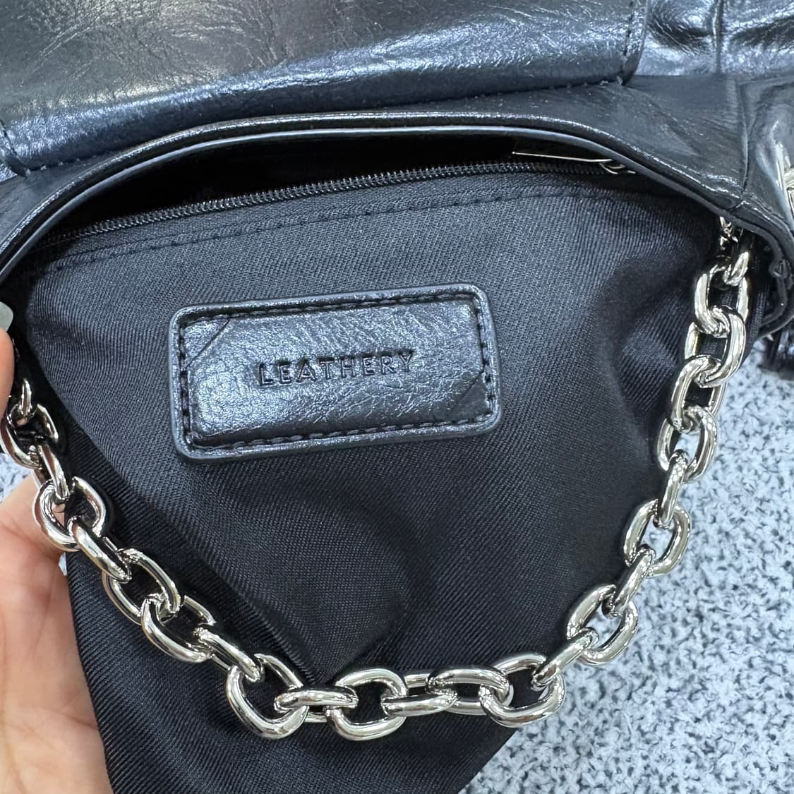 레더리 체인백 클래식 숄더백  0311J 상품이미지7
