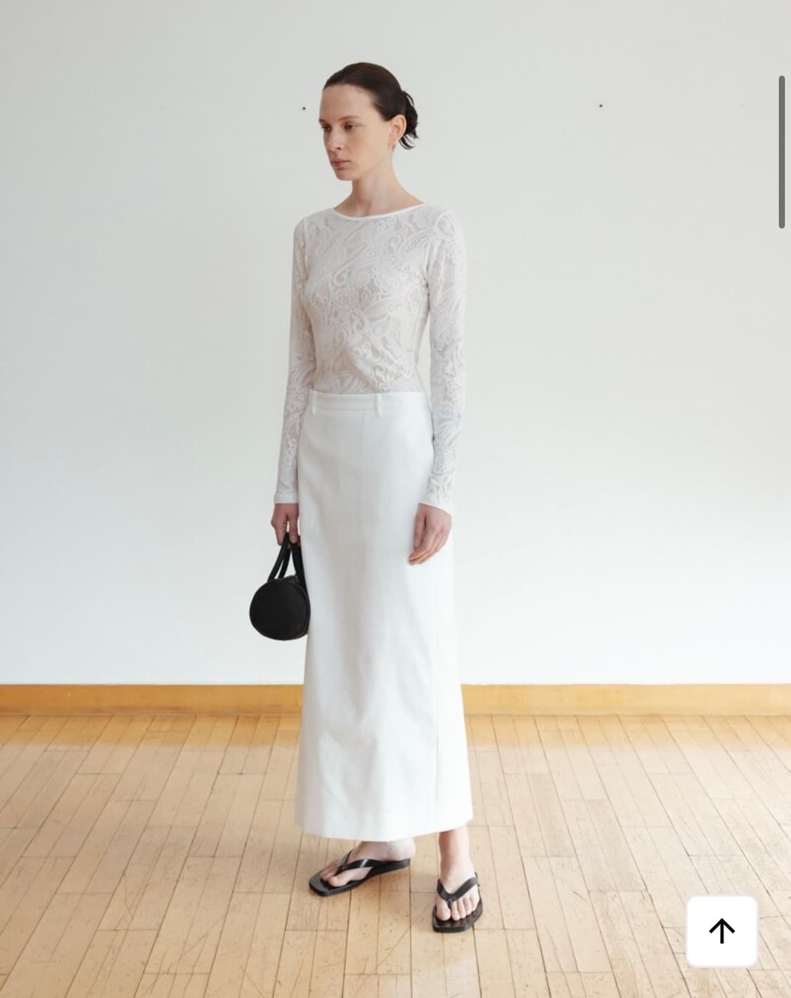 모노하  monoha Cotton blended skirt  스커트 상품이미지1
