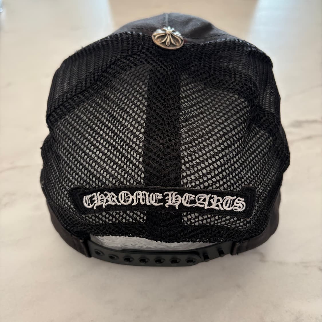 크롬하츠 홀스슈 크로스 사이드 로고 메쉬 캡 모자 USA OS 상품이미지5