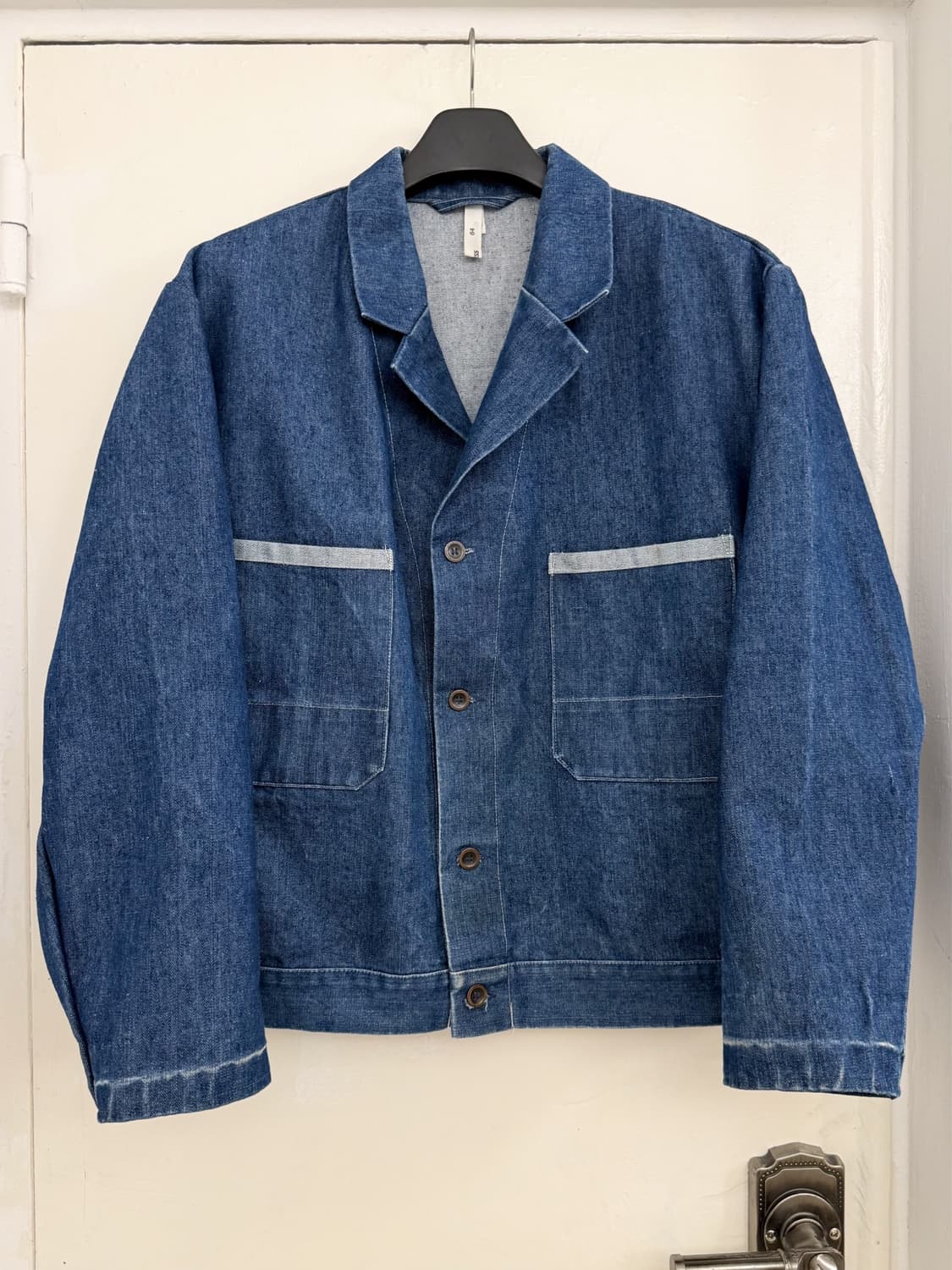 90s Kombi Dress French Work Denim Jacket 상품이미지1