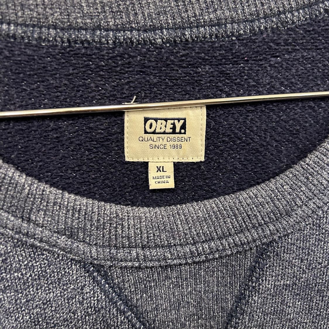 오베이 루즈핏 코튼 맨투맨 스웻셔츠 상품이미지3