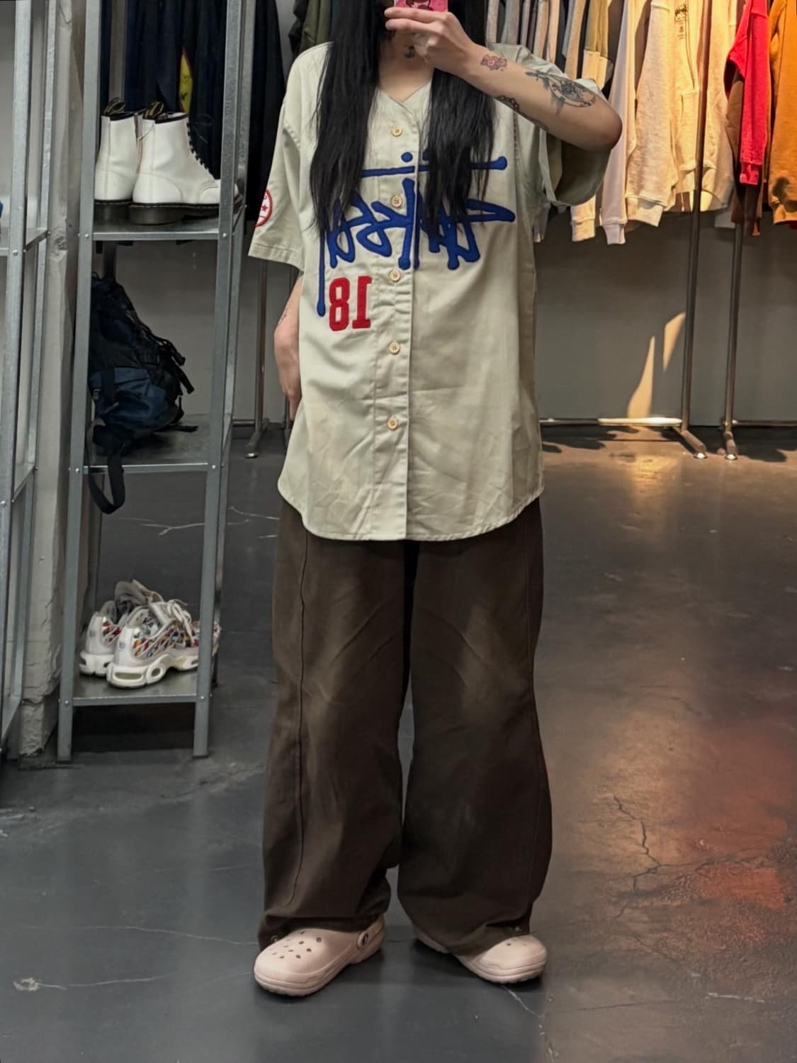 스투시 90s 올드스쿨 베이스볼 반팔 져지 A3151 상품이미지1