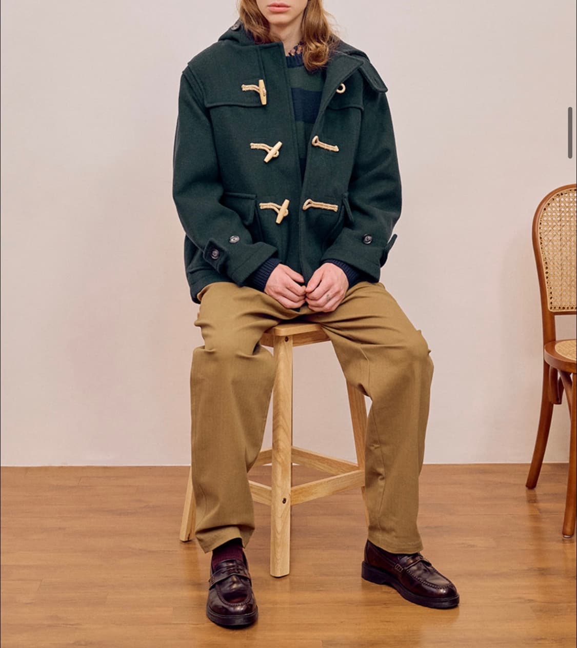 🤍이벳필드 울 더플코트 (44-55반) ✅택O 새상품 상품이미지3