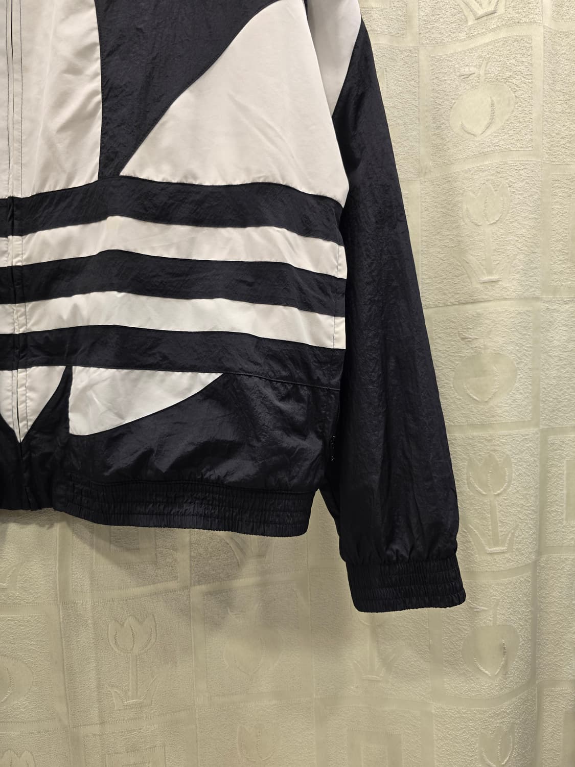 아디다스 블랙/화이트 바람막이 트랙 자켓 115 (3XL) 상품이미지4