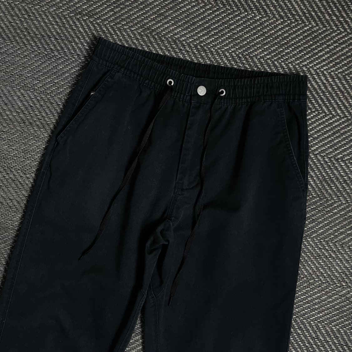 컨버스 코튼 밴딩 조거 팬츠 블랙o 4863 상품이미지3