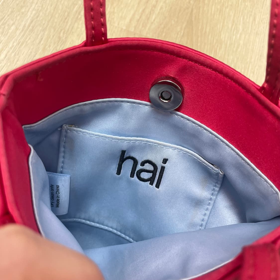 hai 하이 리틀 실크백 레드 상품이미지3