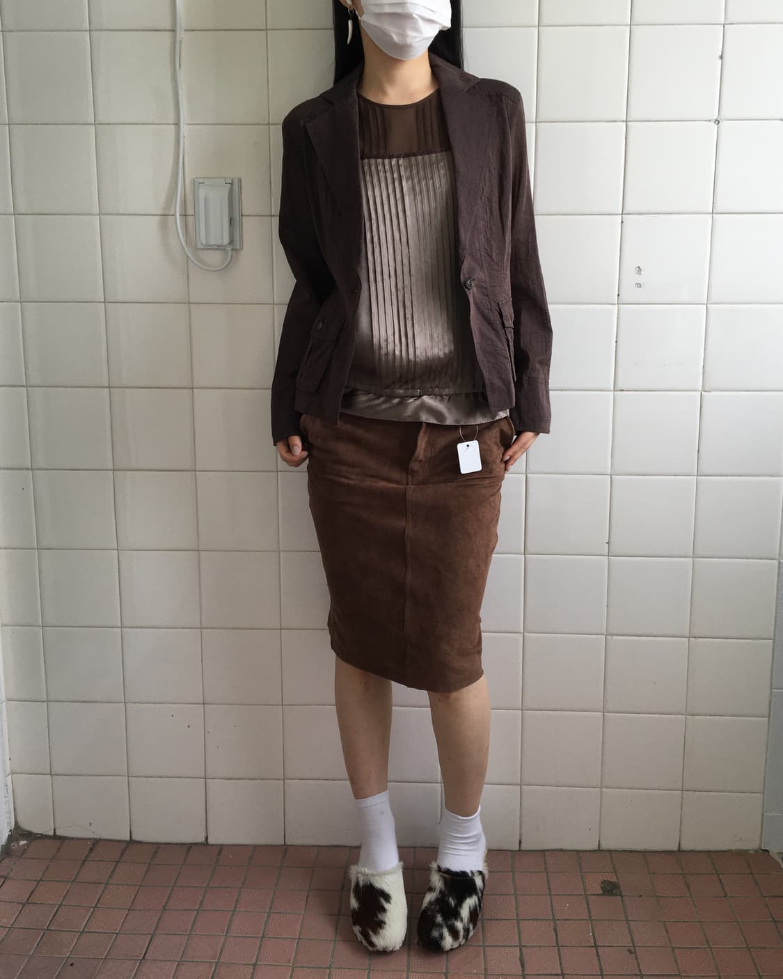 Glossy brown jacket 상품이미지5
