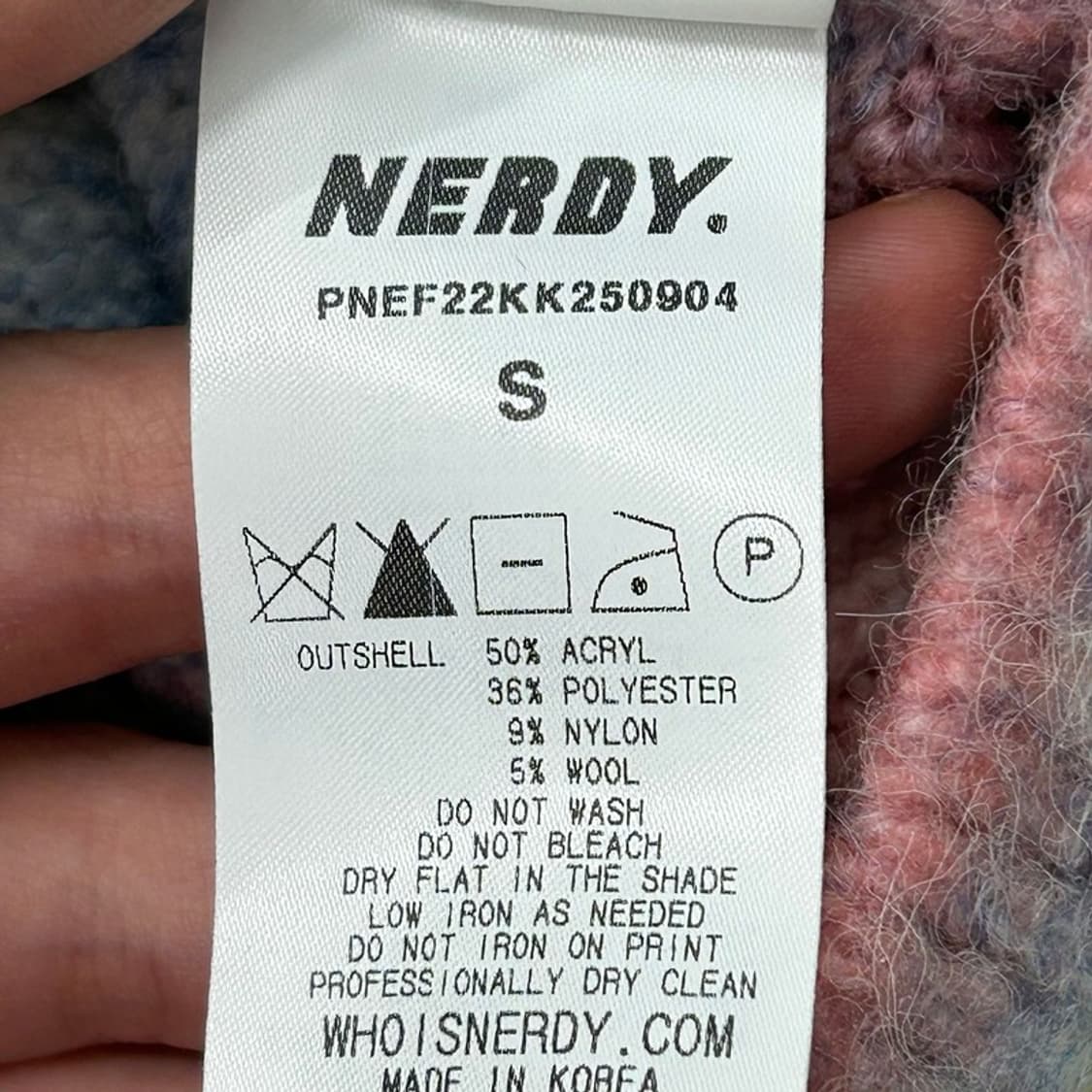 널디 롤리팝 크롭 가디건 핑크 S 상품이미지7