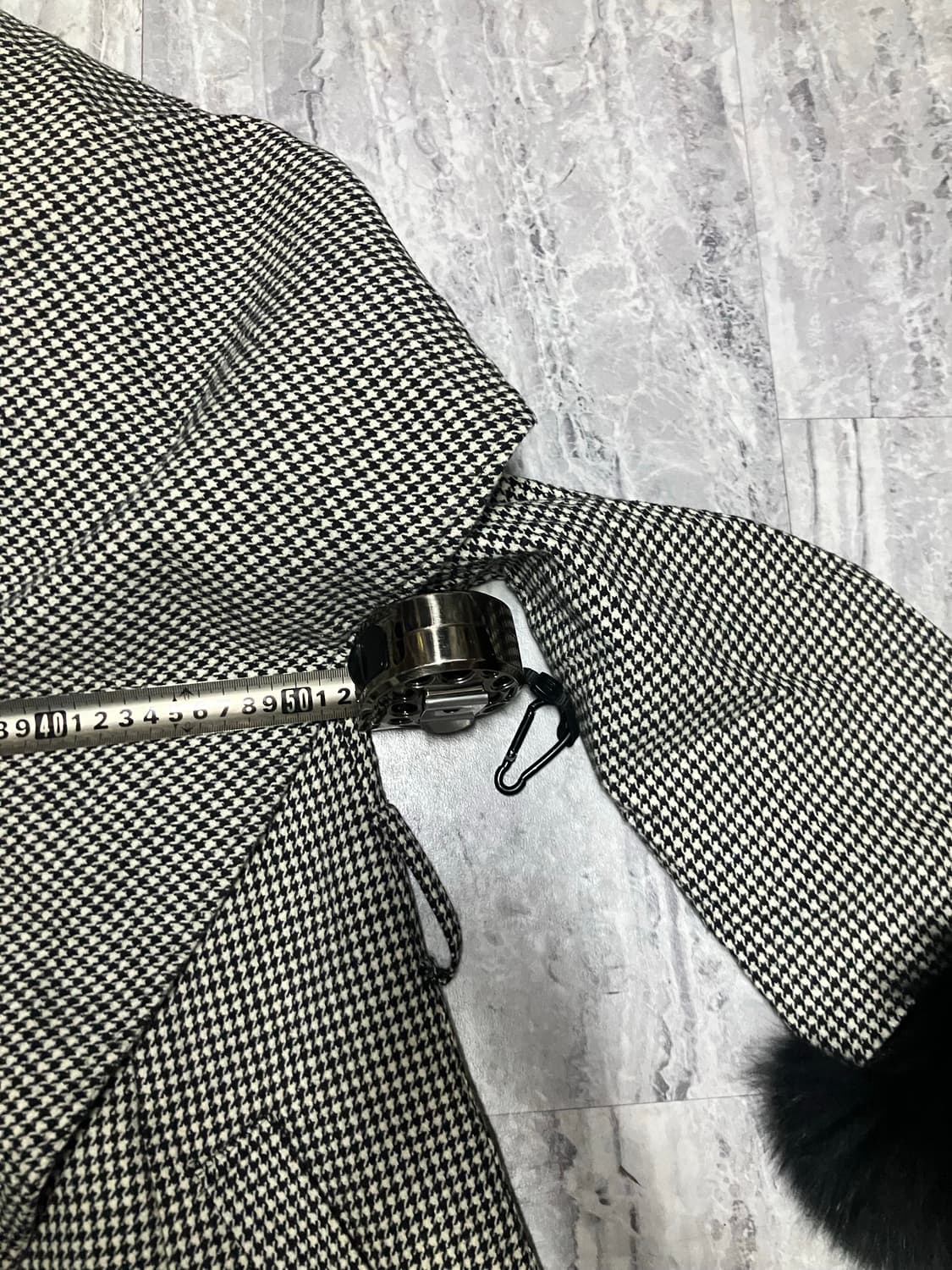 일본빈티지 Miia 핀터깔y2k 라떼갸루 아방핏 케이프핏 털혼방코트자켓 상품이미지2