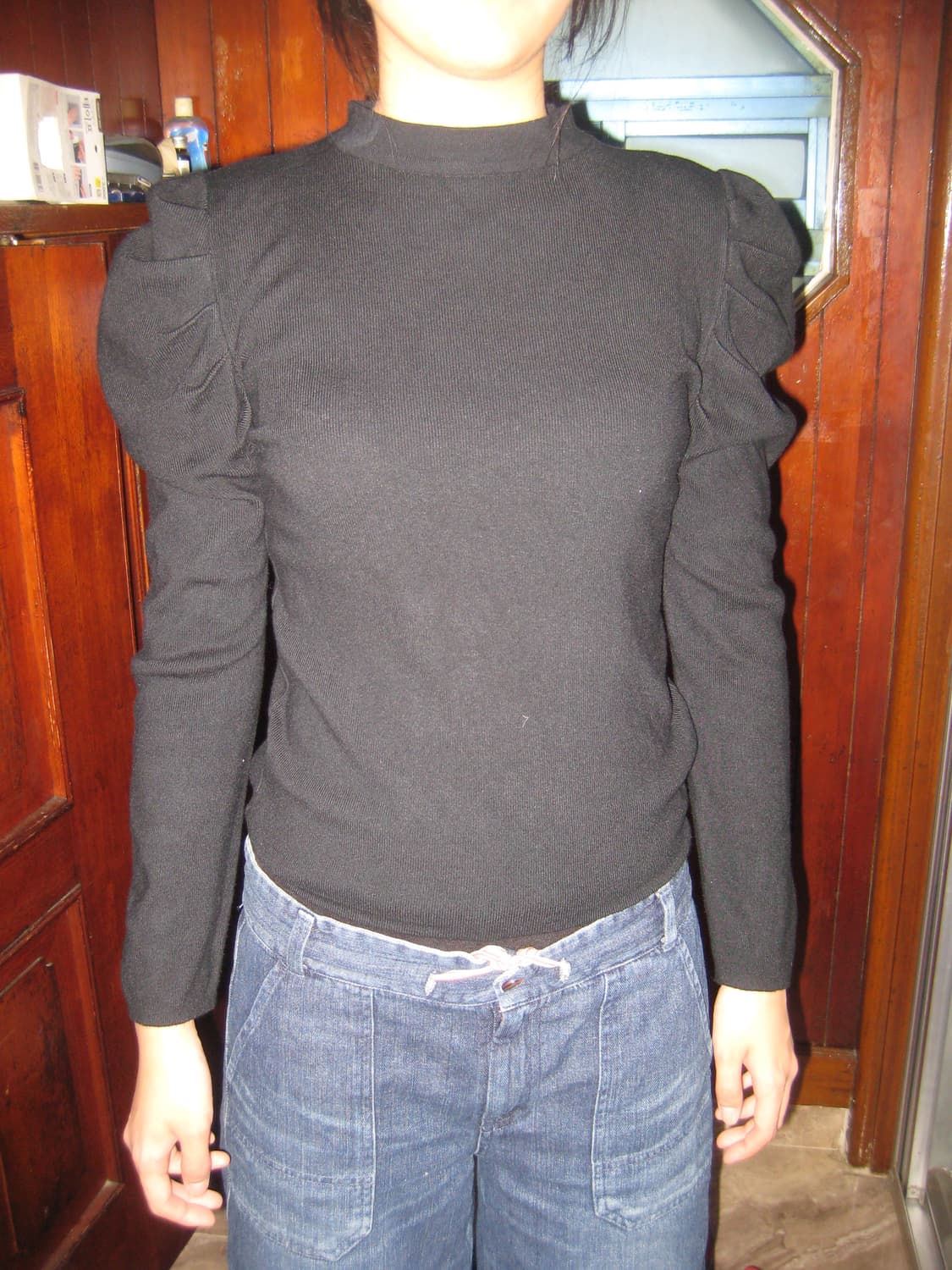 Vintage Black Frill Knit  상품이미지3