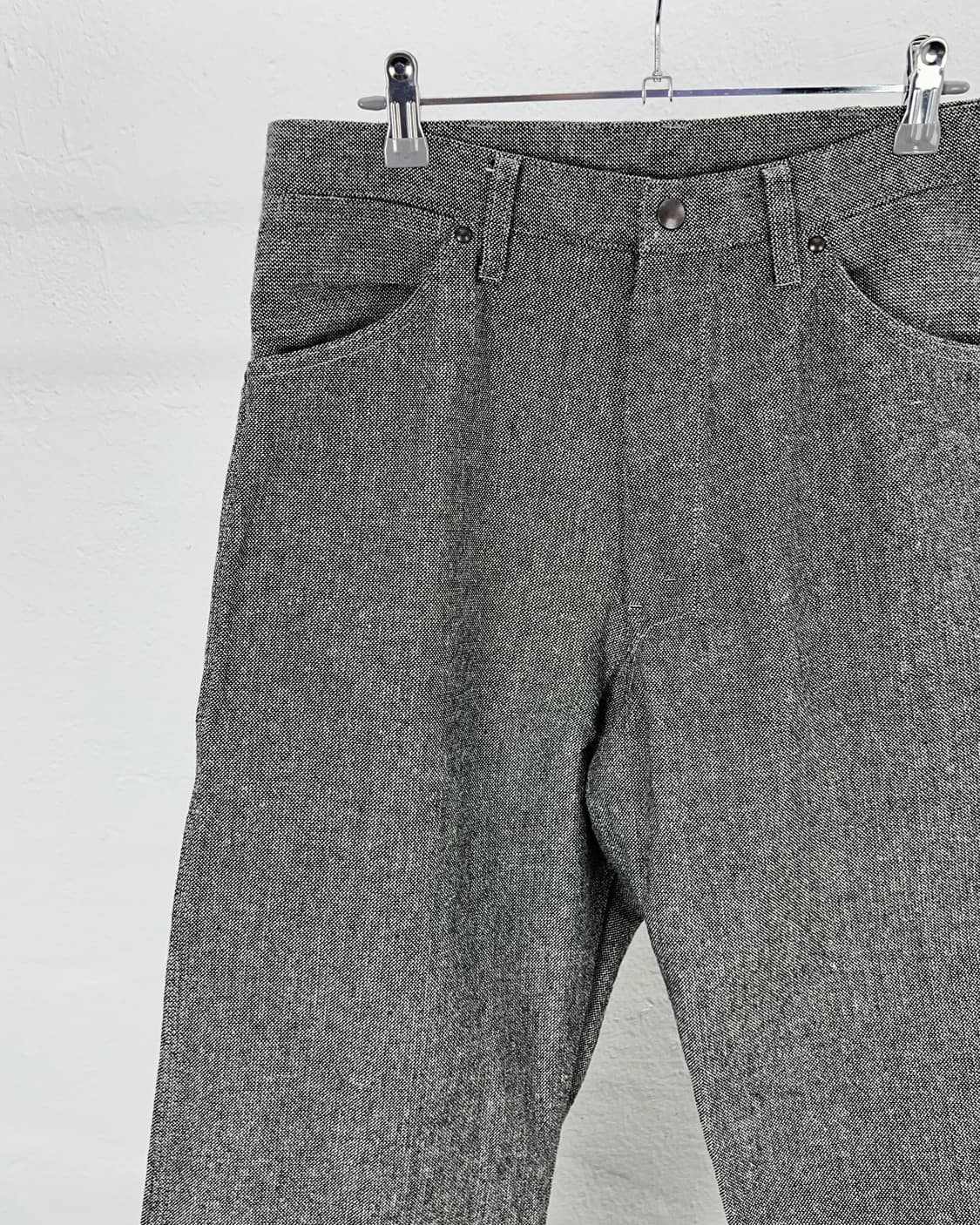 빔즈 그레이 테일러드 브러시 스트레이트 코튼 팬츠 상품이미지2