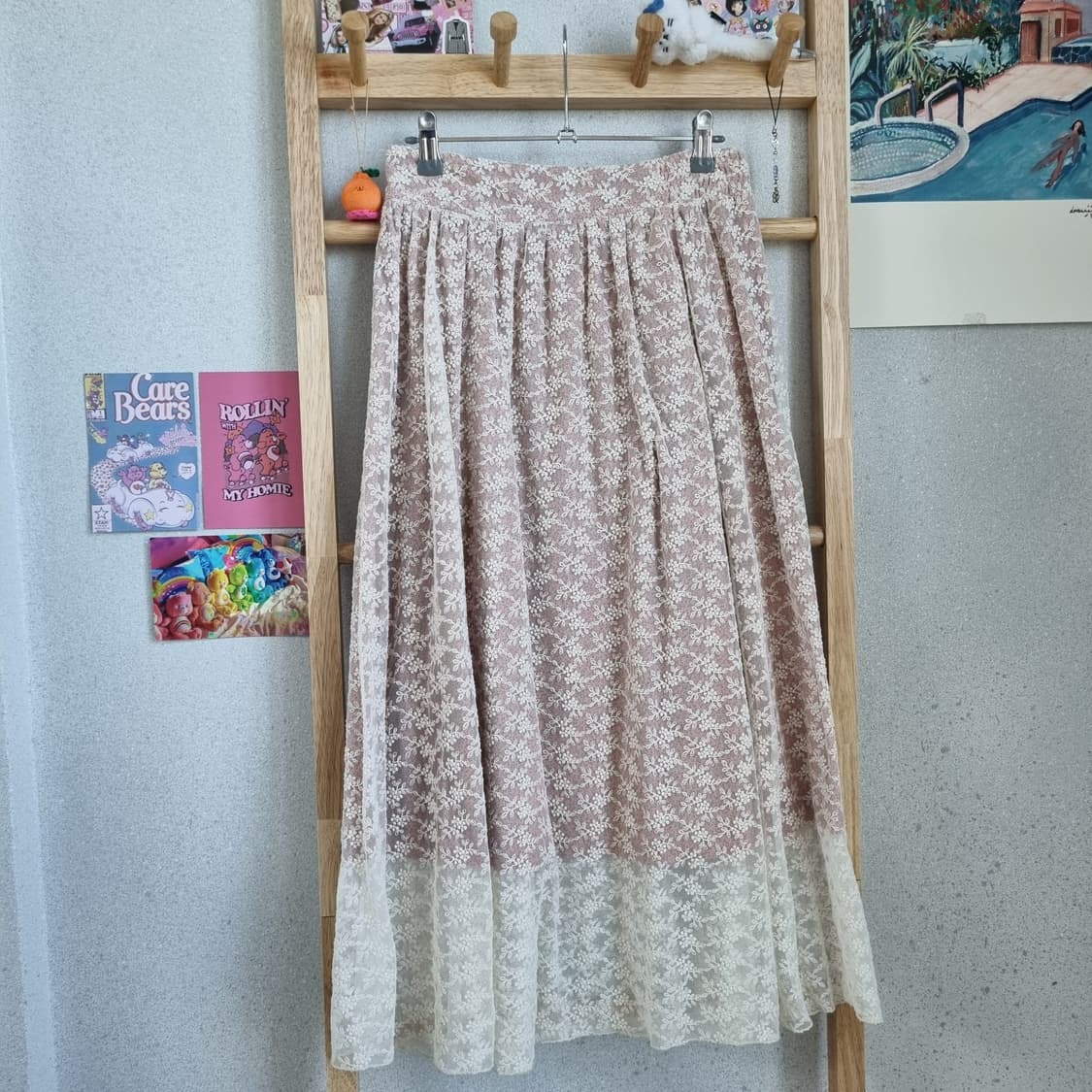 JPN Flower Lace Skirt 상품이미지1