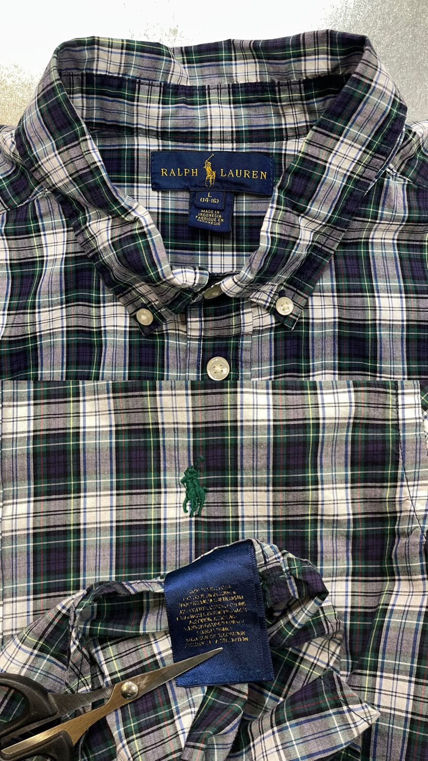 (L) POLO 폴로 랄프로렌 체크 셔츠 상품이미지8