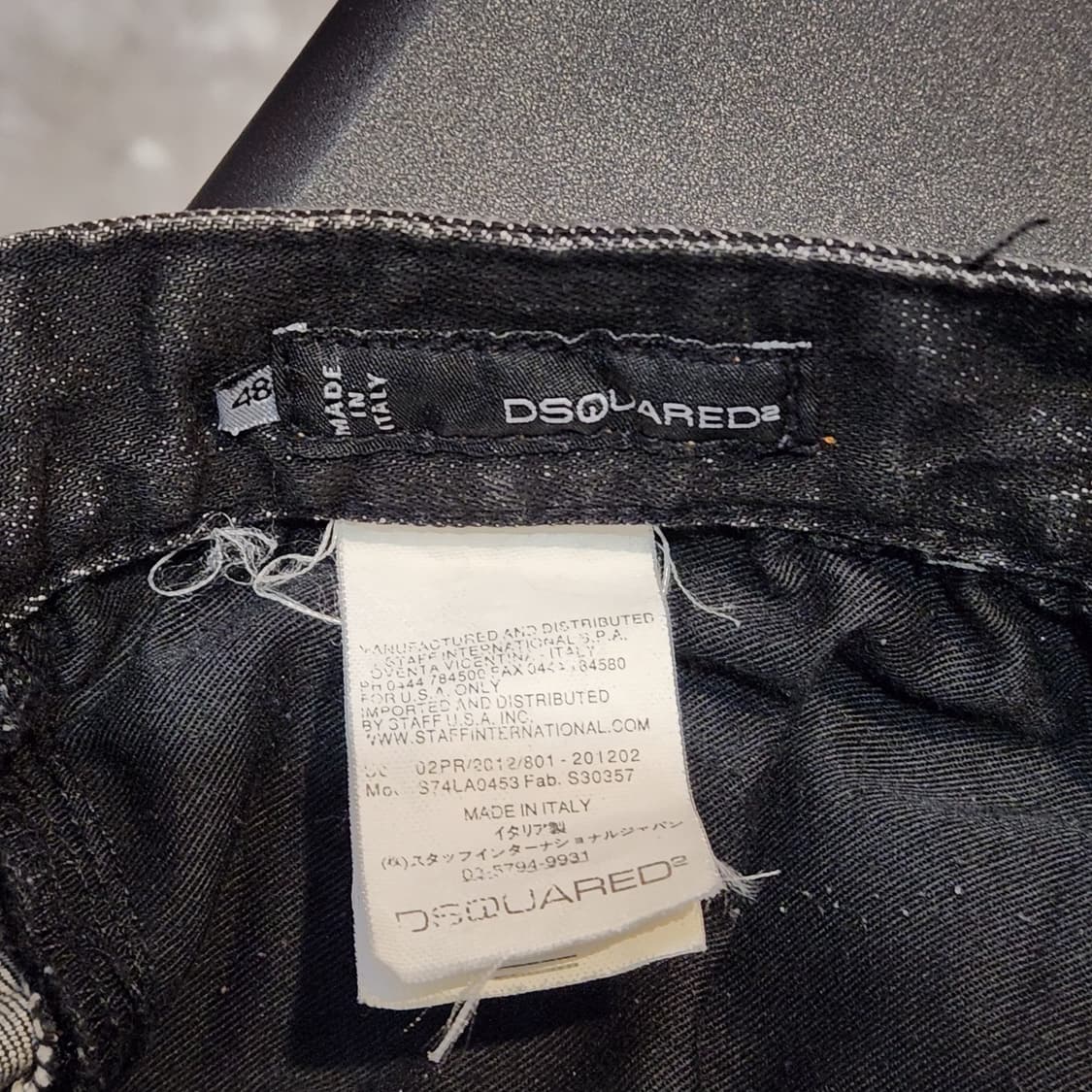 디스퀘어드2 워싱 슬림 데님팬츠 (48) 상품이미지3