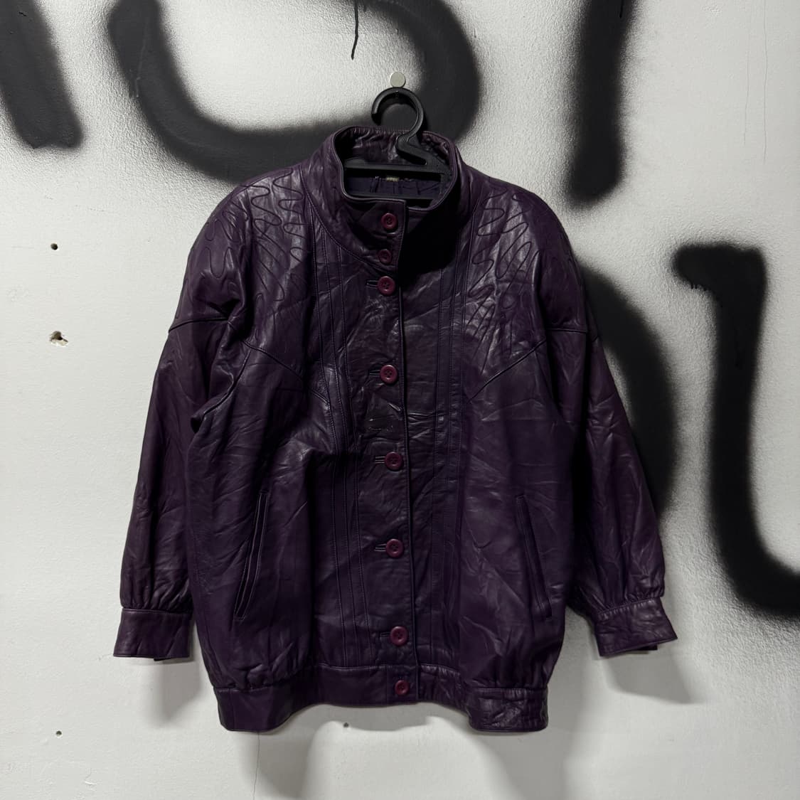 VTG 빈티지 100% 쉽스킨 양가죽 오리엔탈 가죽 자켓 상품이미지1