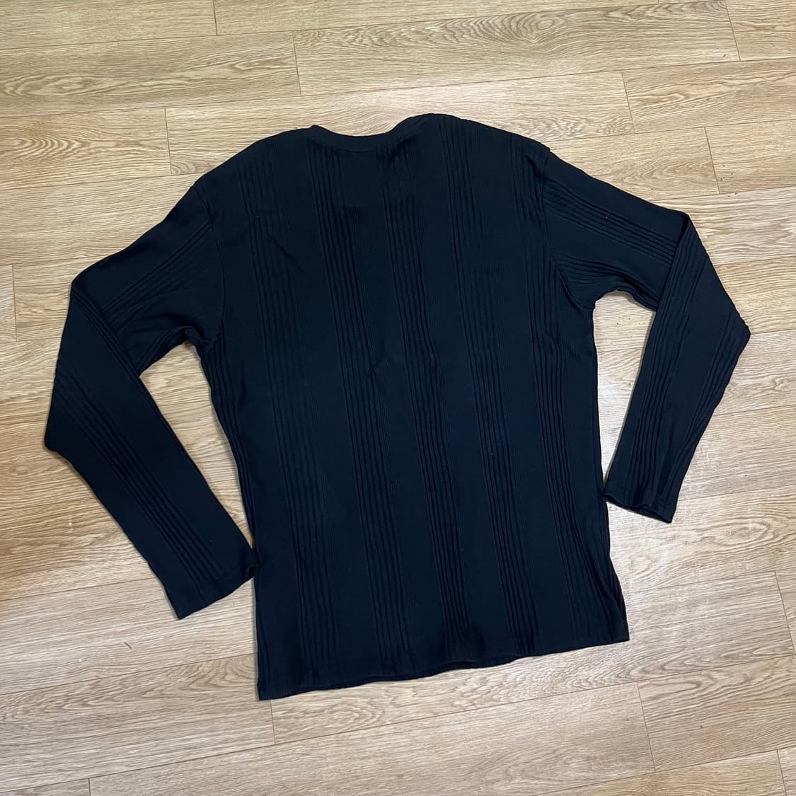 3) 르마드 헨리넥 슬리브 긴팔 니트 블랙 상품이미지2