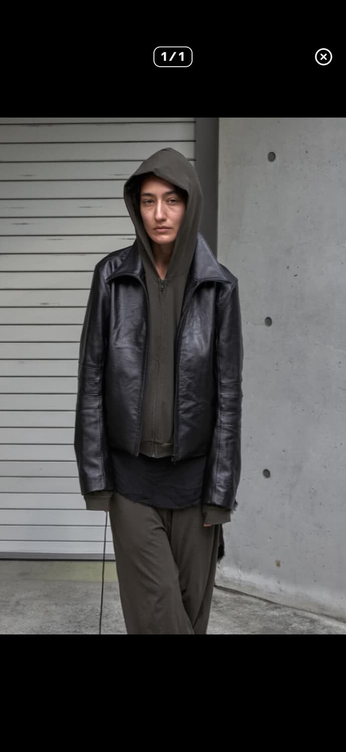 014 머듈 어펜딕스 레더 자켓 4 사이즈 블랙 상품이미지1