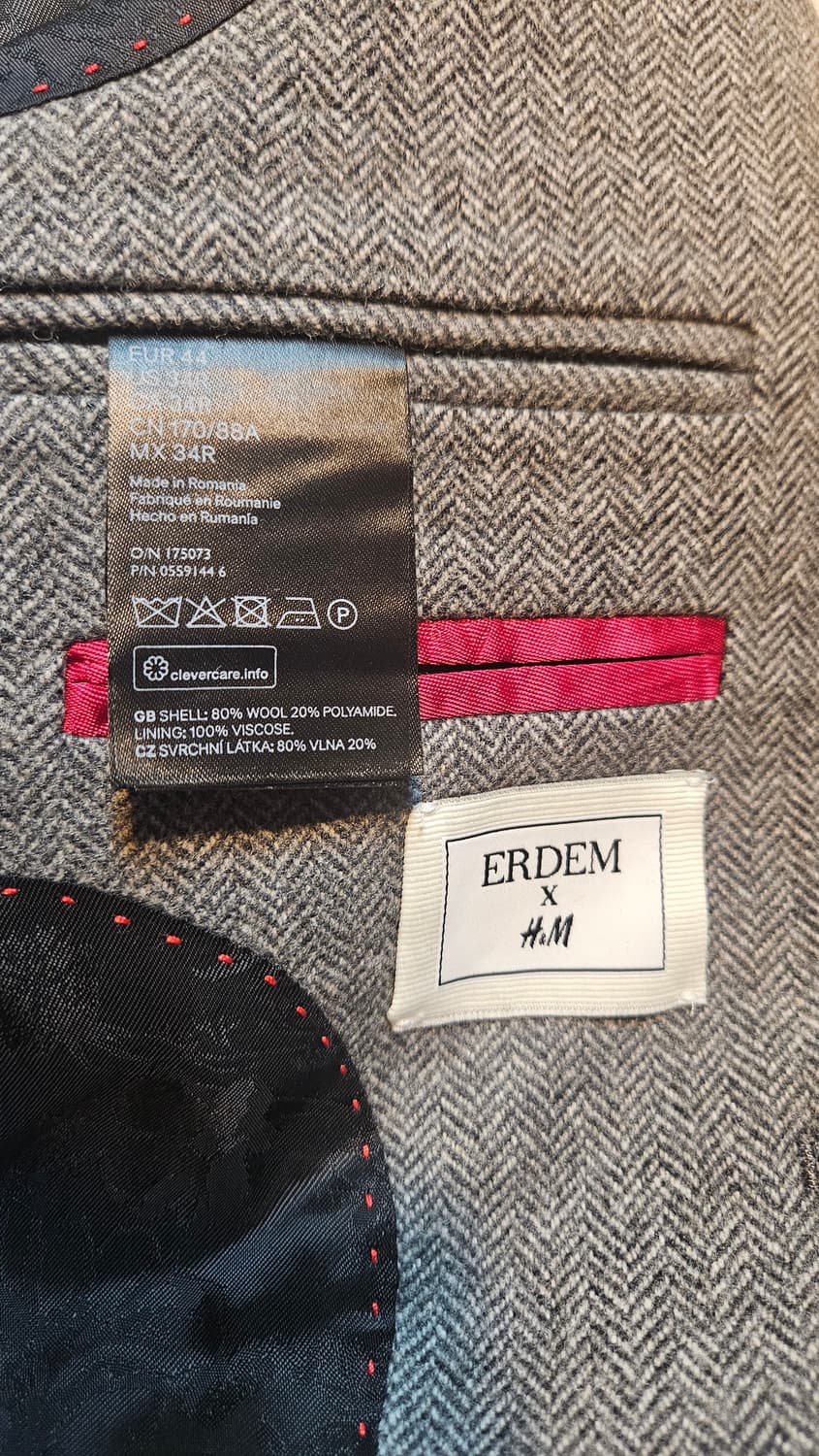 ERDEM X H&M 헤링본 울자켓 (eu44)
 상품이미지3