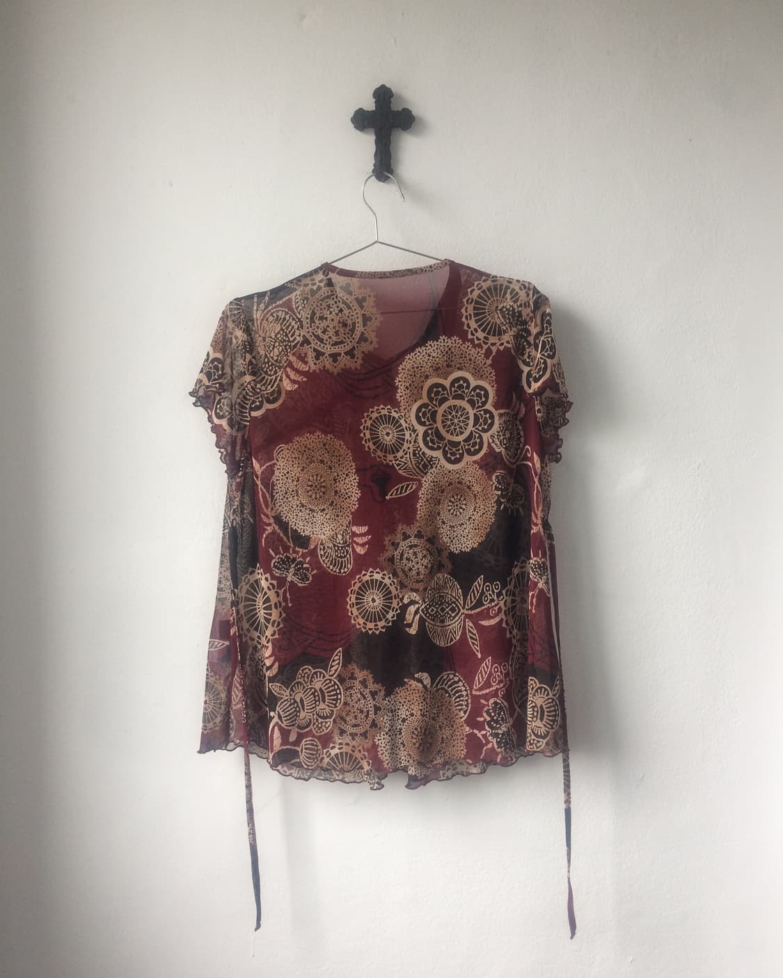 Oriental mood mesh top 상품이미지4