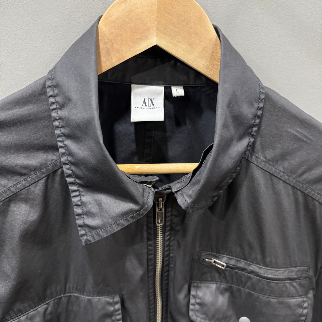 L 알마니익스체인지 코팅 셔츠 자켓  상품이미지3