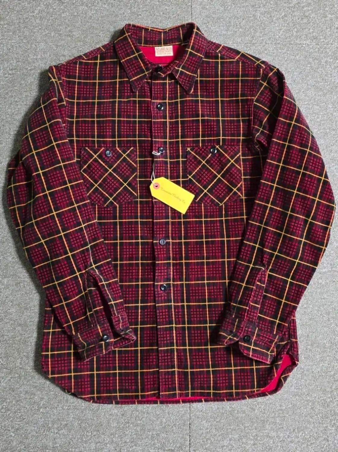 타임원클로딩 엣라코 코듀로이 체크셔츠15 엣라코 엣라스트Timeworn  상품이미지1