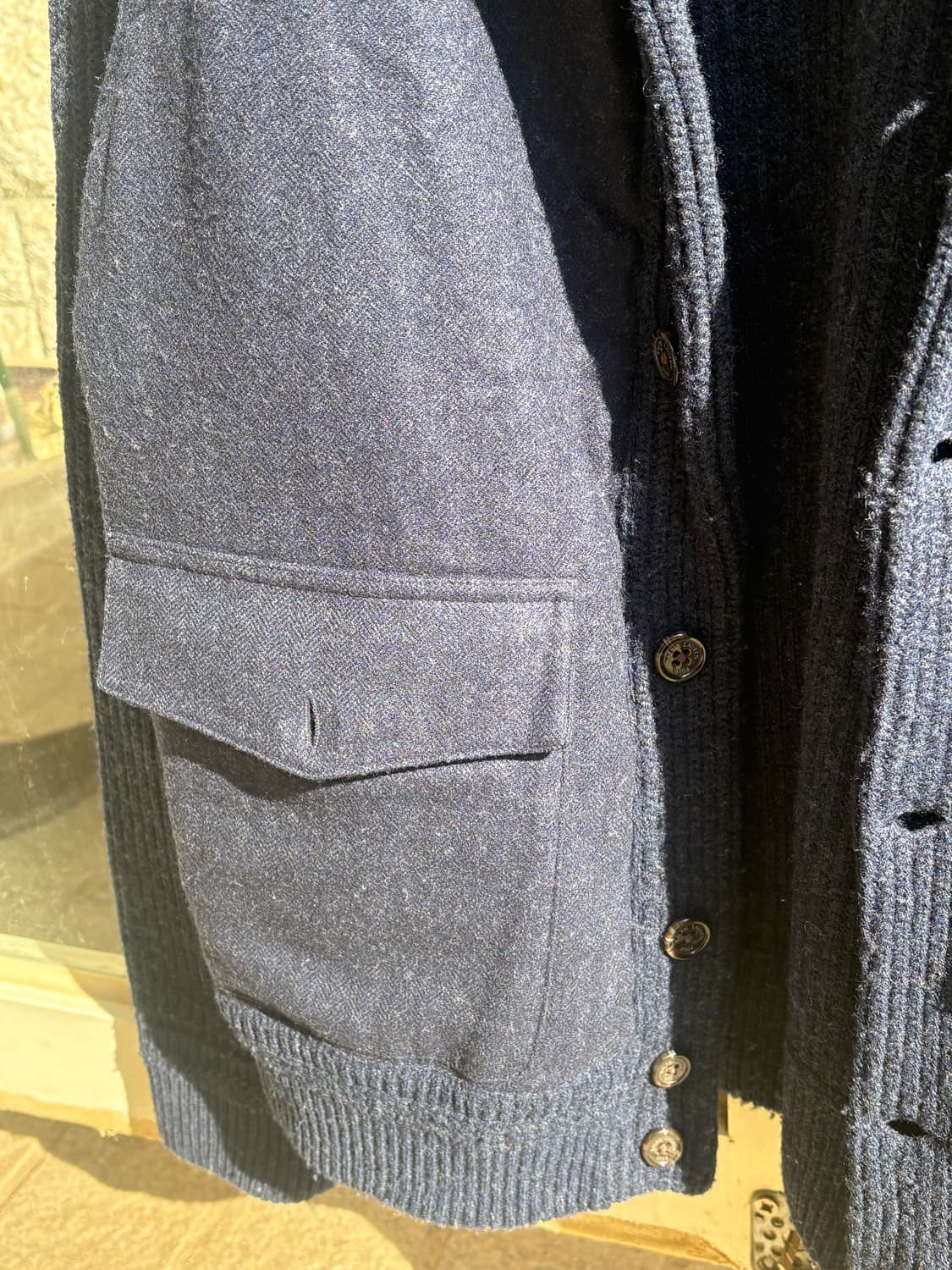 Polo Shawl collar 폴로 숄카라 가디건 상품이미지5